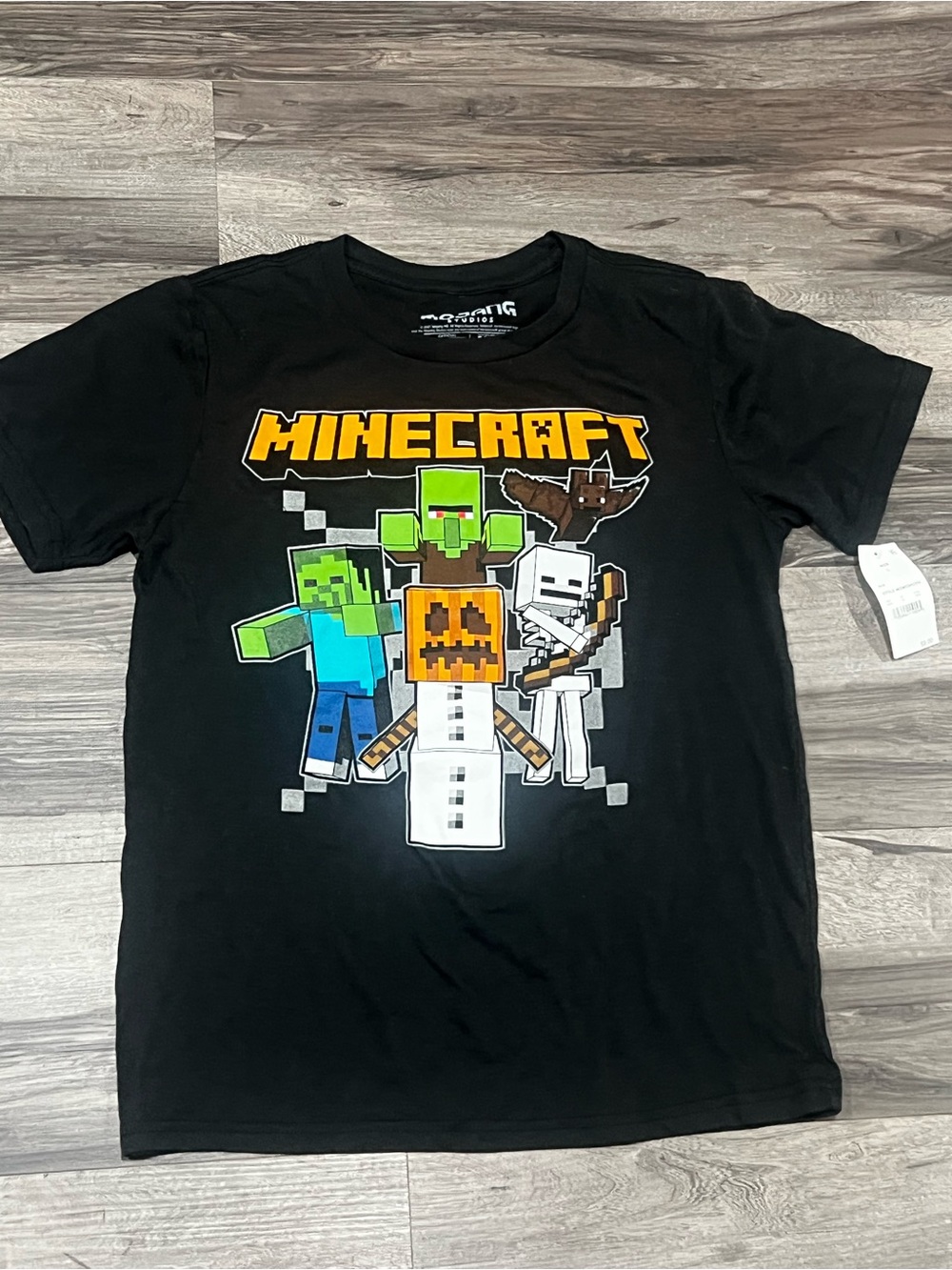 Minecraft Halloween graphic t-shirt